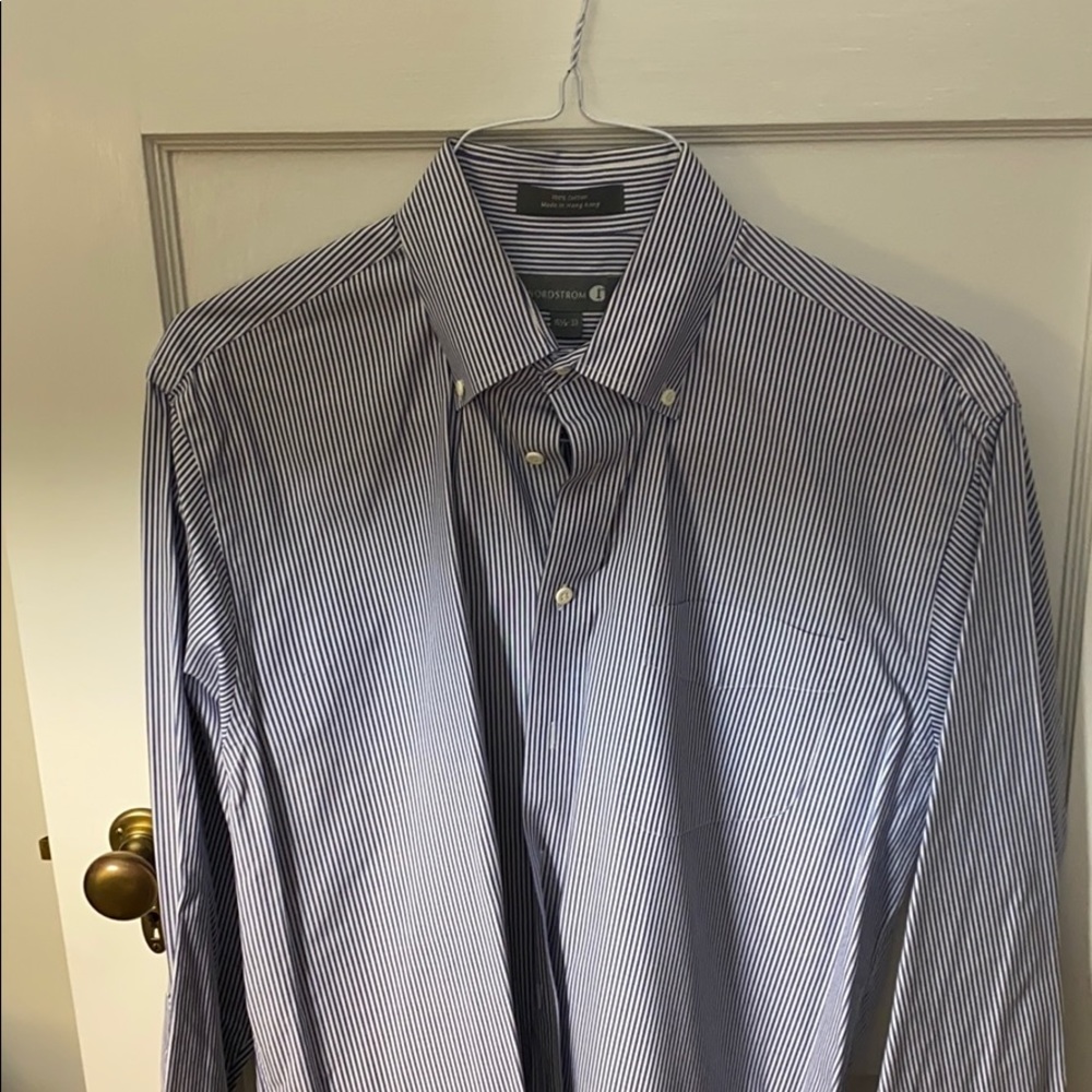 100% cotton button down dress shirt